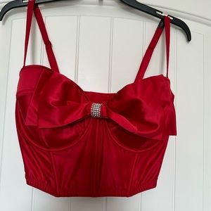 NWT! VICTORIA’S SECRET SATIN CORSET TOP